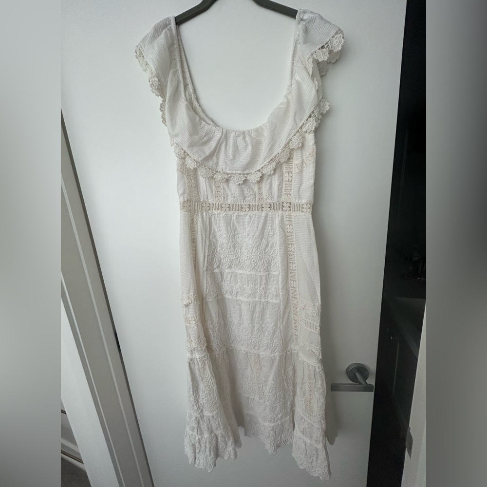 LoveShackFancy Faustine dress in White
